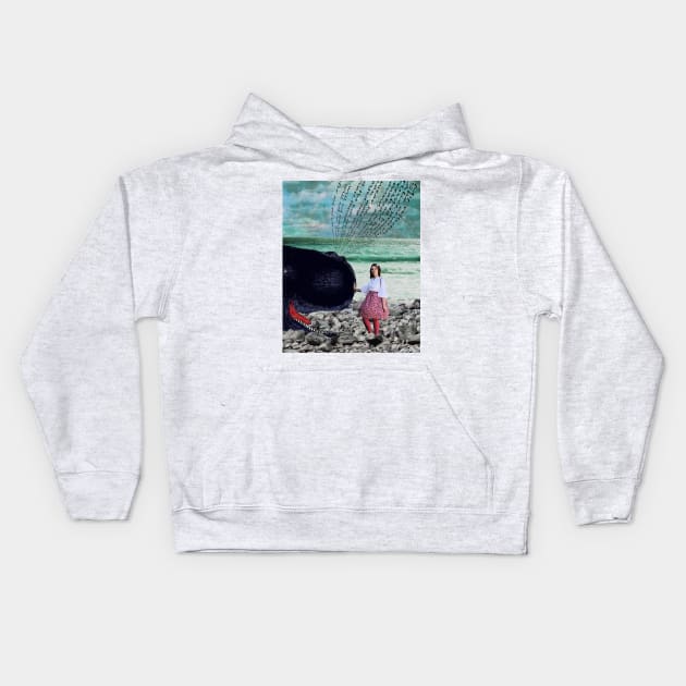 Dream Girl and Whale Song Kids Hoodie by Loveday101